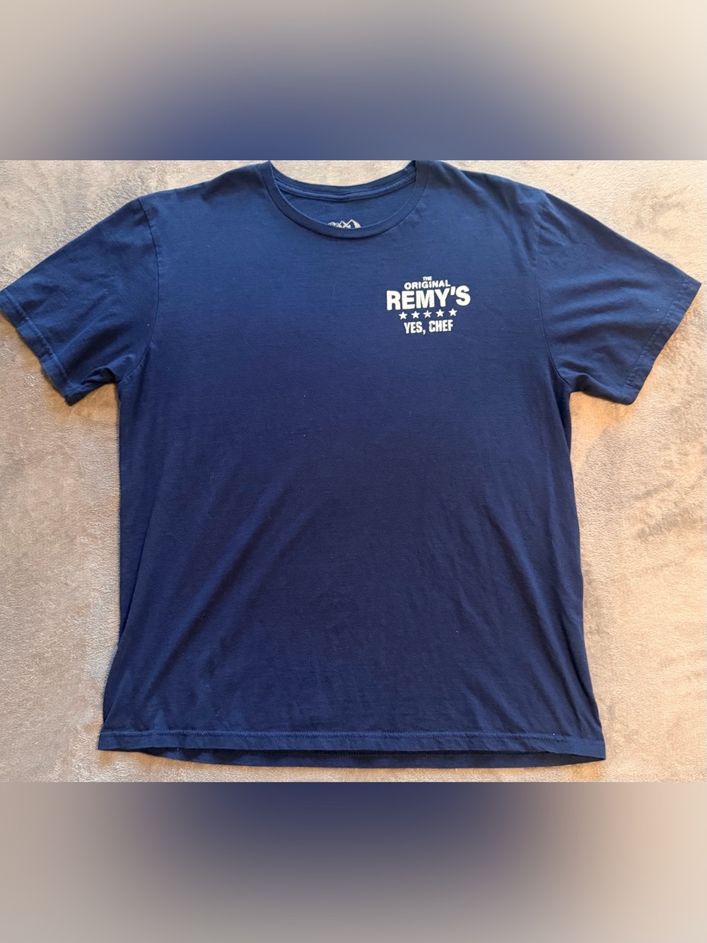 The Lost Bros - Remy's 'Yes, Chef' Short Sleeve T‑Shirt - Navy- Large